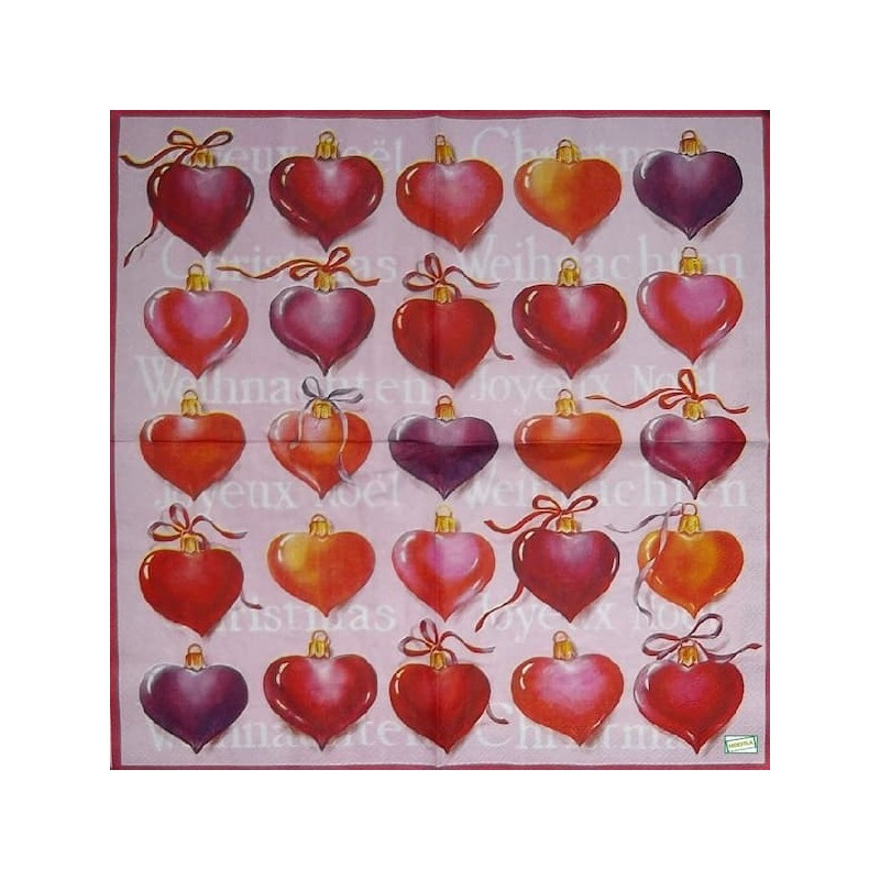 1serviette papier Coeurs-26