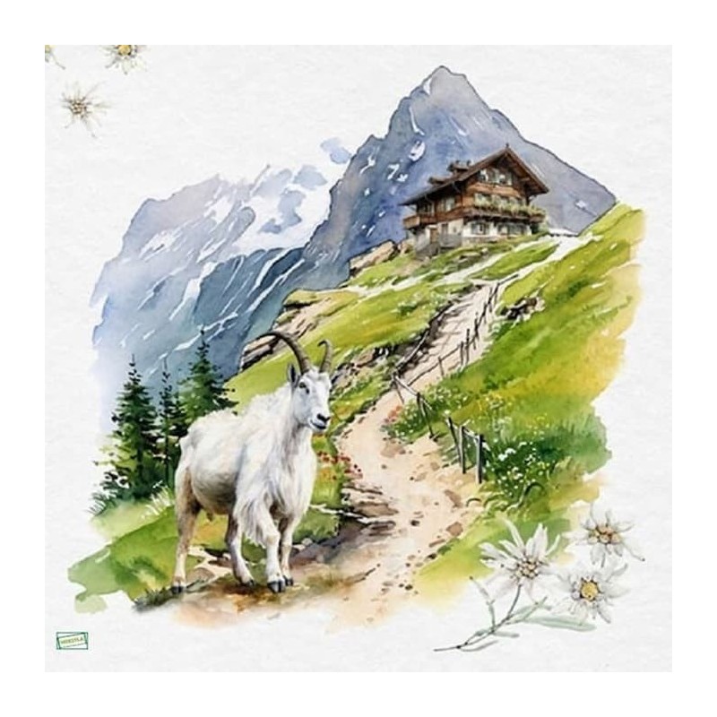 1 serviette papier Nature - 46