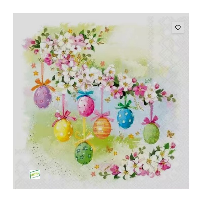 1 serviette papier Pâques -51