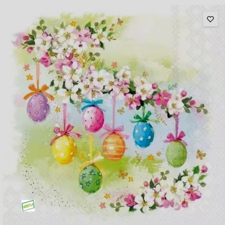 1 serviette papier Pâques -51