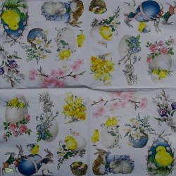 1 serviette papier Pâques -17