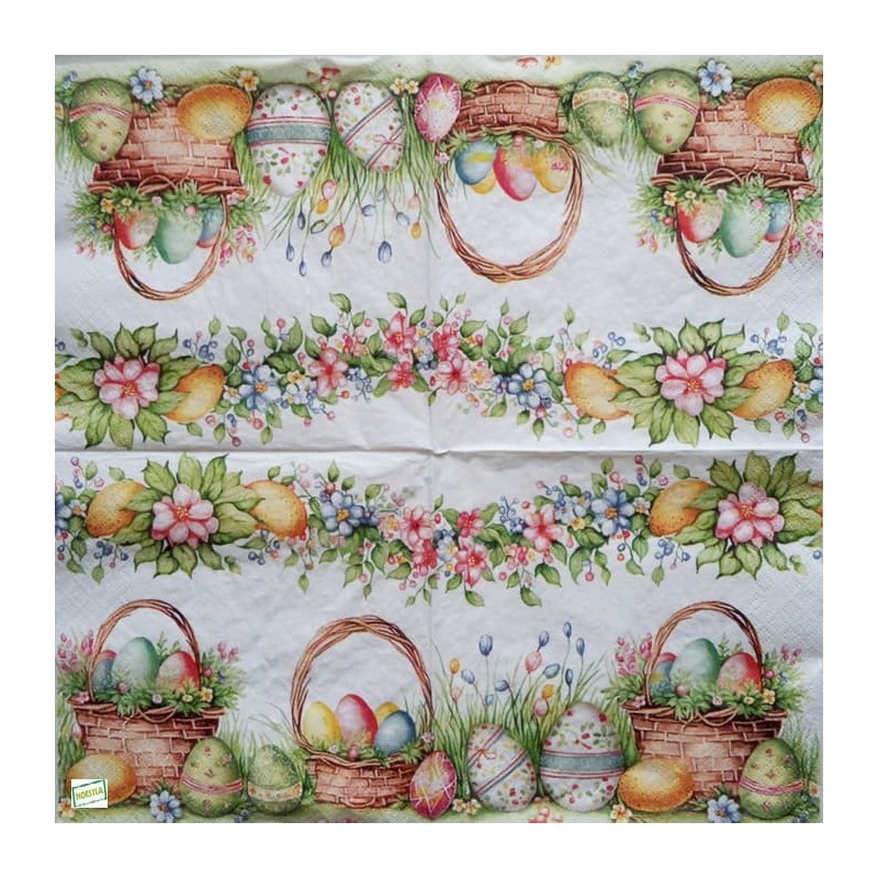 1 serviette papier Pâques -19