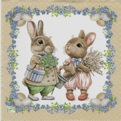 1 serviette papier Pâques -56