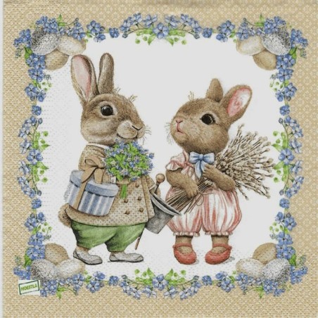 1 serviette papier Pâques -56