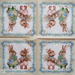 1 serviette papier Pâques -56