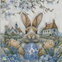 1 serviette papier Pâques -28