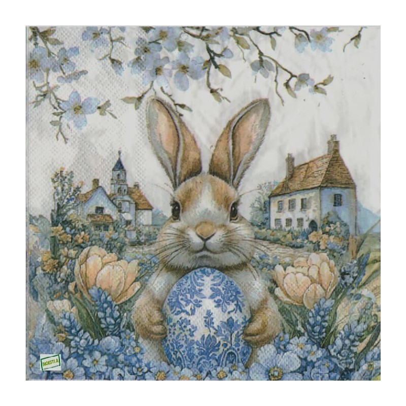 1 serviette papier Pâques -28