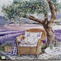 1 serviette papier Lavande -41