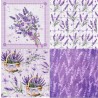 1serviette papier Lavande -100