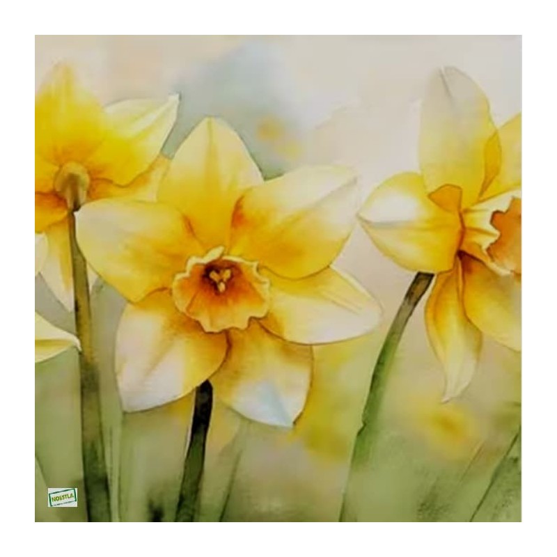 1serviette papier Jonquilles-2