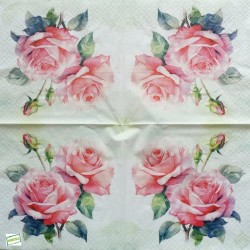 1serviette papier Les Roses-8