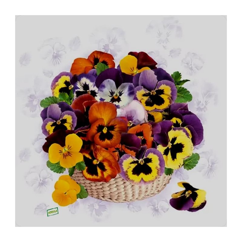 1serviette papier Pensées-18