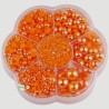 5000 demi perles oranges