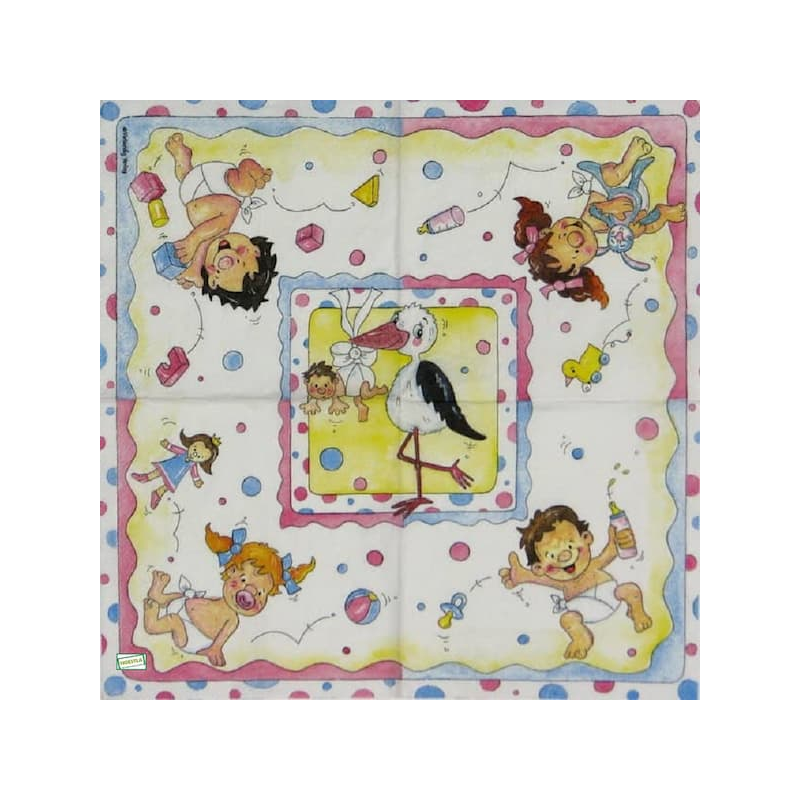 1serviette papier Bébé-57