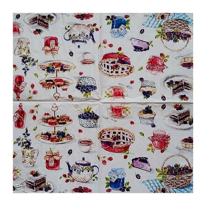 1 serviette Patisseries -121