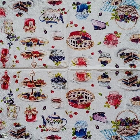 1 serviette Patisseries -121