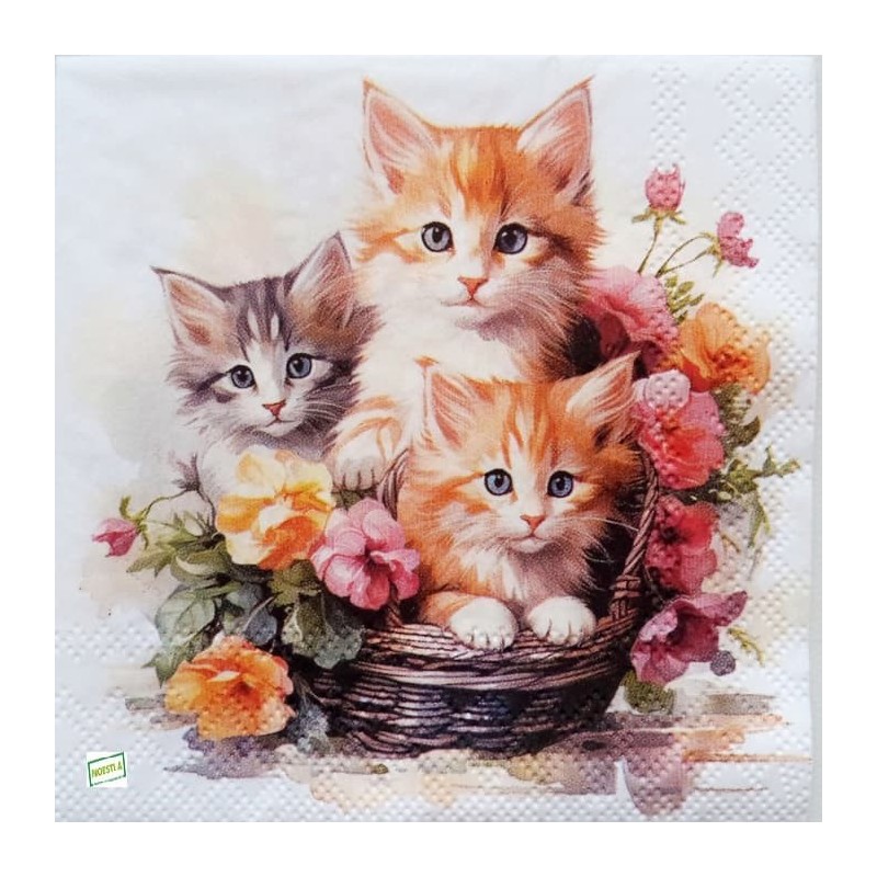 1serviette papier Châtons -45