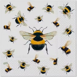 1serviette papier Abeilles -30