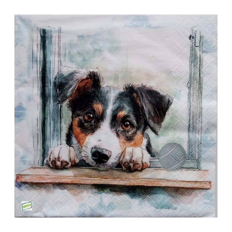 1serviette papier Chien -81