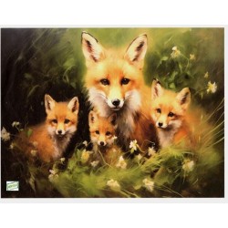 1papier de riz Renards -RE4356