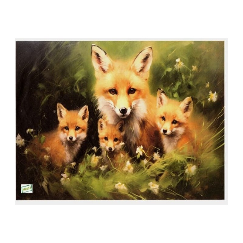 1papier de riz Renards -RE4356