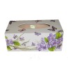 Boite Mouchoirs Violettes serviettage