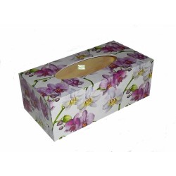 Boite mouchoirs Orchidés serviettage