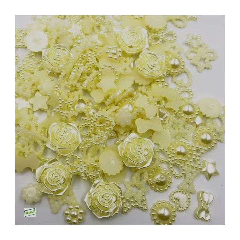 50 embellissements jaunes
