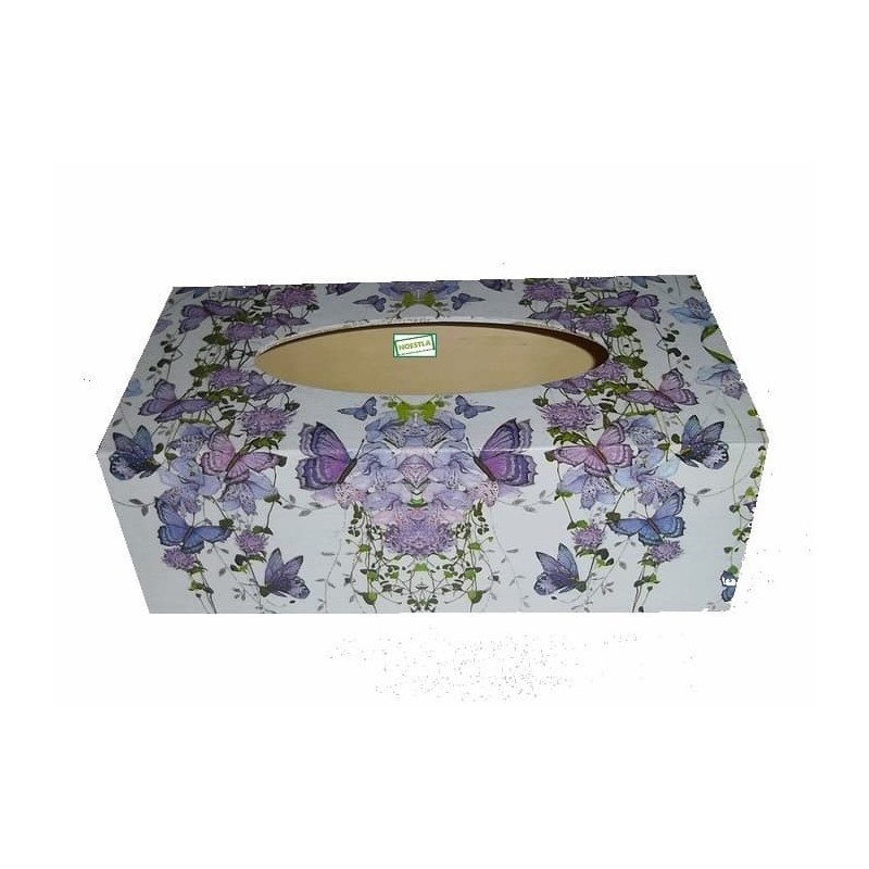 Boite mouchoirs Papillons serviettage