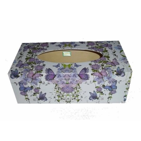 Boite mouchoirs Papillons serviettage
