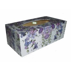 Boite mouchoirs Papillons serviettage