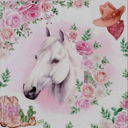 1serviette papier Cheval -38