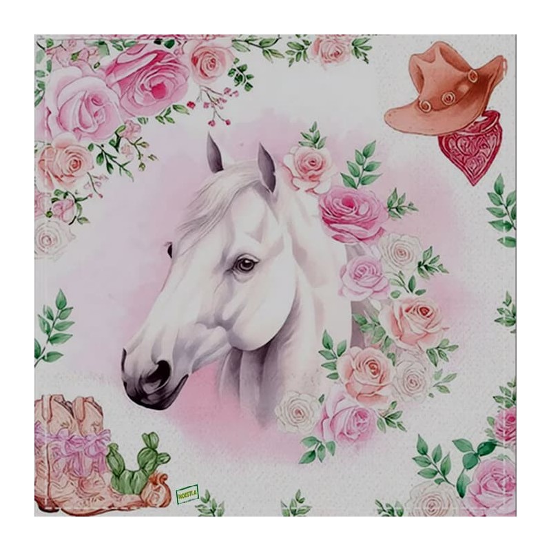 1serviette papier Cheval -38