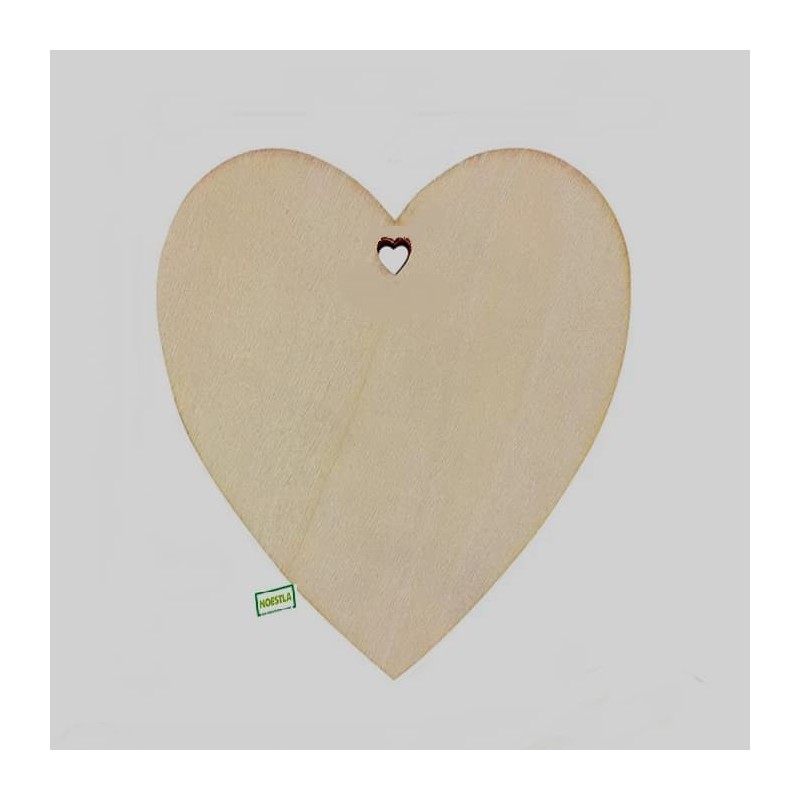 1 Cœur en bois à décorer