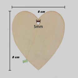 1 Cœur en bois à décorer