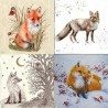 4 serviettes Les Renards-LA1