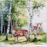 1 serviette Les Cerfs -22