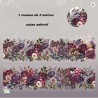 Ruban adhésif décoratif fleurs n°3  – 2 mètres