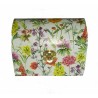 Coffre bois Fleurs serviettage