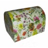 Coffre bois Fleurs serviettage
