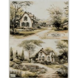 1 papier riz Paysage -R1418L