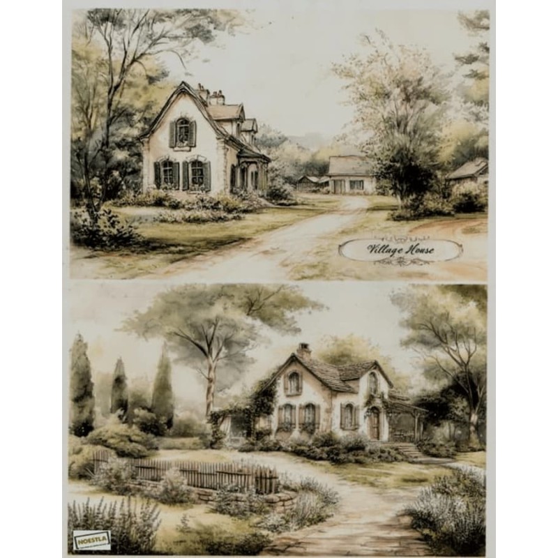1 papier riz Paysage -R1418L