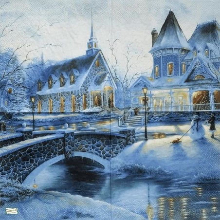 1serviette papier La Neige-77