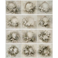 1papier de riz Fleurs-R1654L