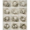 1papier de riz Fleurs-R1654L