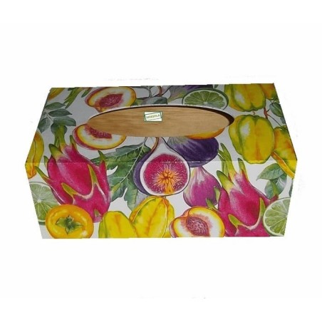 Boite mouchoirs Fruits serviettage
