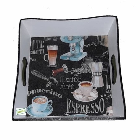 Plateau bois Café serviettage