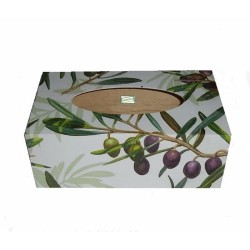 Boite mouchoirs Les Olives serviettage