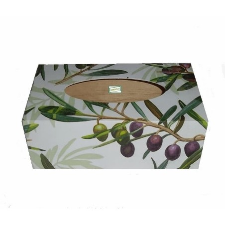 Boite mouchoirs Les Olives serviettage
