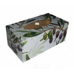 Boite mouchoirs Les Olives serviettage